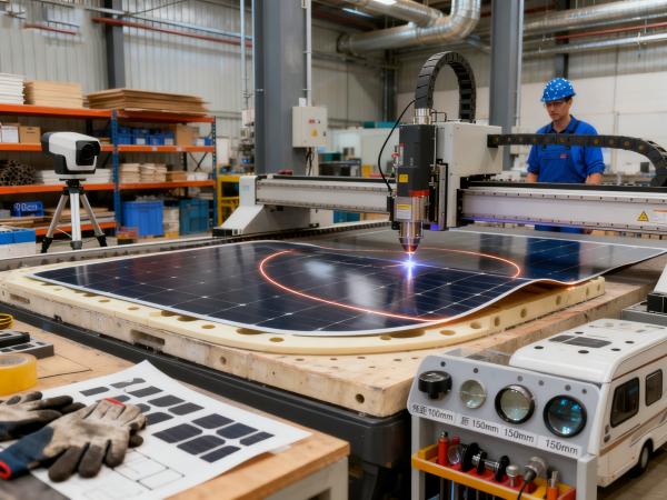 柔性太陽(yáng)能板激光切割 (8)